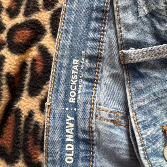 Old Navy Mid Rise Rockstar Jeans, Size 16 - Picture 2 of 5